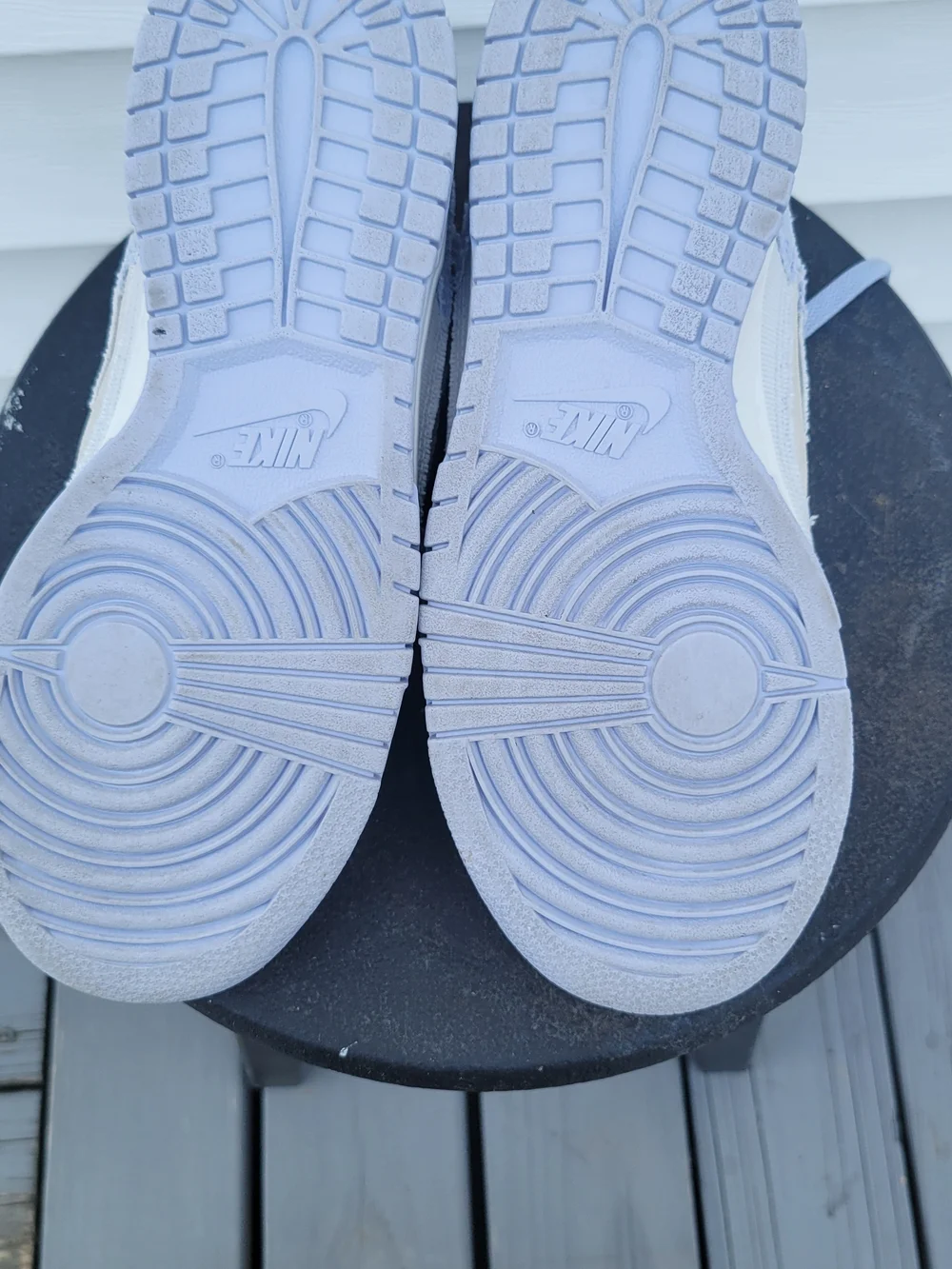 Nike Kids Light Lavender and White Low-Top Sneakers